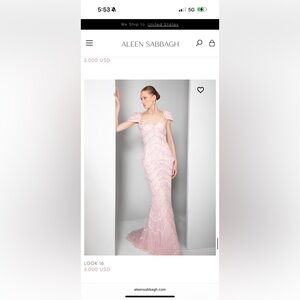 Aleen Sabbagh Two Piece Embellished- Video Attached